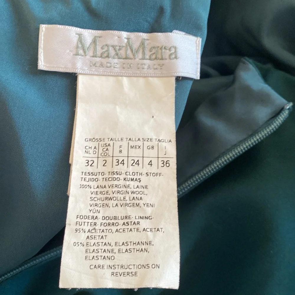MaxMara 2 Wool Ruched Dress - Picture 2 of 12